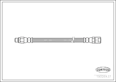 CORTECO 19026437 Fren Hortumu 1987481510 440019026437 FHY2805 TA6017