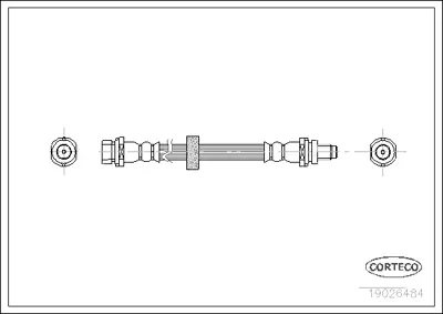 CORTECO 19026484 Fren Hortumu 1987476601 280E453E1 440019026484 6606004 6T46790 7141020004 83611802813 FHY2291 LH0252 PHB398