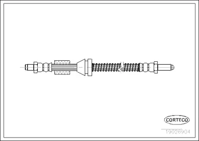 CORTECO 19026904 Fren Hortumu 1987476607 24530304553 455E519E1 6T46223 6T46798 7141660002 FHY2091 LH0100 PHC243