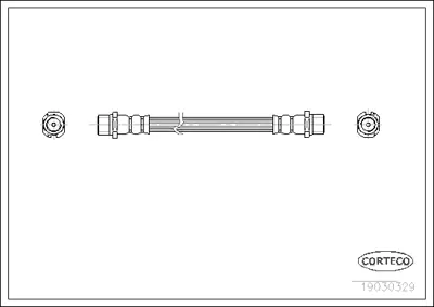 CORTECO 19030329 Fren Hortumu- Alfa Romeo 164 Opel Corsa C (F08- F68) 1.3 Cdtı (03 - 09) 1987476203 198E666E02 24524001953 6145620028 6T47842 FHY2477 LH6234 PHA421