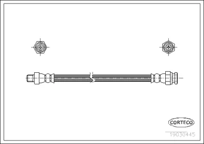 CORTECO 19030445 Fren Hortumu 6T46346 LH0058 LH2023 PHB114 PHB116