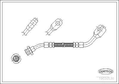 CORTECO 19030530 Fren Hortumu 1987476255 1987481229 441E865E12 6T46500 FHY2347 LH0153 LH6546 LH6573 PHD287 PHD691 PHD706