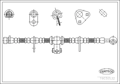 CORTECO 19030532 Fren Hortumu 1987481247 LH3288 PHD134 PHD189