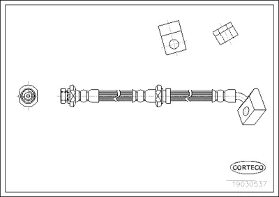 CORTECO 19030537 Fren Hortumu 440019030537 PHD159