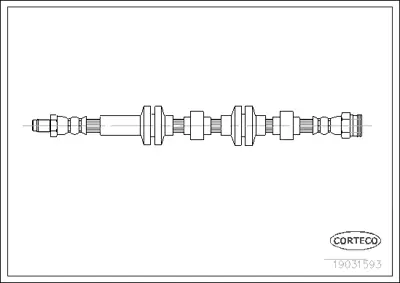 CORTECO 19031593 Fren Hortumu 440019031593 552E469E11 6T46749 LH6105 PHB599 T23037