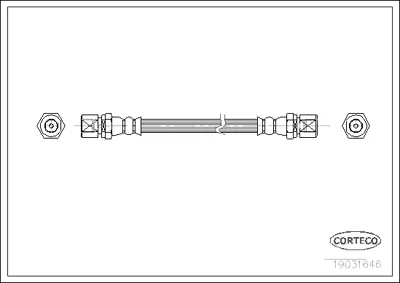 CORTECO 19031646 Fren Hortumu 195611E0 1987476030 2691 6T46118 FHY2051 LH2813 PHA229