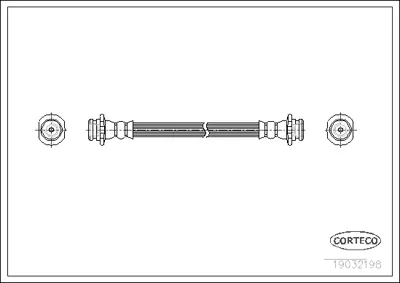 CORTECO 19032198 Fren Hortumu 1987476662 6T46673 LH0266 PHA192