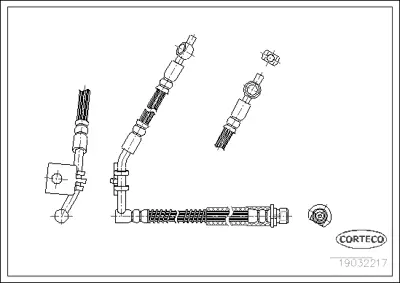 CORTECO 19032217 Fren Hortumu LH3673 PHD256 PHD257