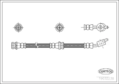 CORTECO 19032238 Fren Hortumu 1987476168 24526604523 477E865E11 LH6208 PHD480