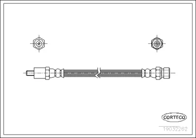 CORTECO 19032262 Fren Hortumu 6T46550 FHY2146 LH2141 PHB134