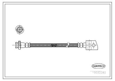 CORTECO 19032282 Fren Hortumu LH6099 PHD1037