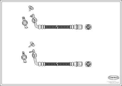 CORTECO 19032291 Fren Hortumu 24513404683 LH6096