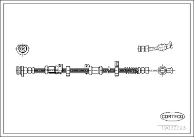 CORTECO 19032293 Fren Hortumu 1987476594 362E666E11 LH5993 LH5994 PHA285 PHD633
