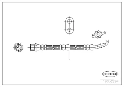 CORTECO 19032294 Fren Hortumu 1987476255 441E865E12 6T47499 LH0153 LH6546 LH6573 PHD691 PHD706
