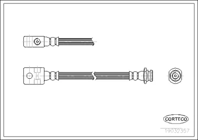 CORTECO 19032357 Fren Hortumu LH6214 PHB387 T56143