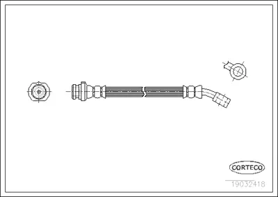CORTECO 19032418 Fren Hortumu 1987476655 215E865E01 24526901953 6T47184 LH0382 PHD200