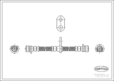 CORTECO 19032432 Fren Hortumu 1987476929 LH0172 PHA212 PHA367