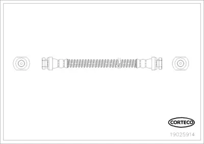 CORTECO 19025914 Fren Hortumu 195E469E01 1987476737 248E666E01 6T46427 FHY2327 LH2258 LH3306 LH6194 LH6316 PHA135 PHA206 PHB453