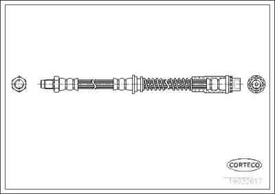 CORTECO 19032617 Fren Hortumu 1987476923 533E469E11 6T47644 LH0462 PHB402