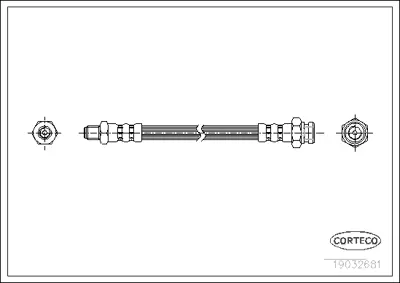 CORTECO 19032681 Fren Hortumu 440019032681 6T46824 LH2260 PHB315