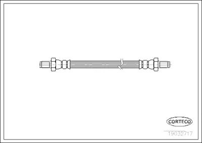 CORTECO 19032717 Fren Hortumu 440019032717 6T46311 LH2162 PHC152