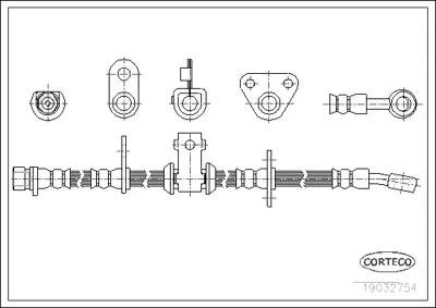CORTECO 19032754 Fren Hortumu 440019032754 LH6038 PHD196