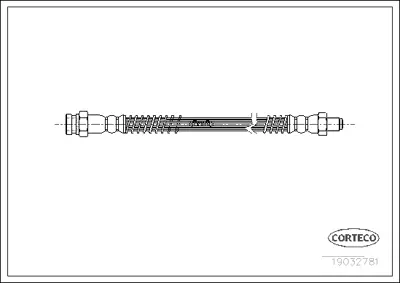 CORTECO 19032781 Fren Hortumu 440019032781 LH3612 PHB473 PHB474