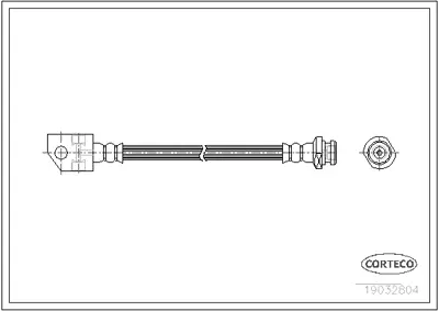 CORTECO 19032804 Fren Hortumu LH3700 PHA197