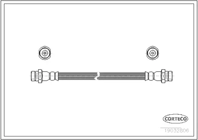 CORTECO 19032806 Fren Hortumu 6T46329 6T46333 LH0431 PHA171 PHA175