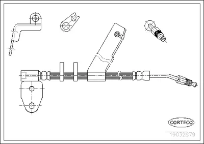 CORTECO 19032879 Fren Hortumu LH2301