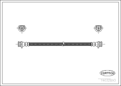 CORTECO 19032893 Fren Hortumu 1987481210 PHA772