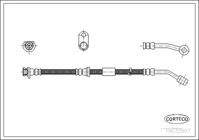 CORTECO 19032897 Fren Hortumu LH6751 PHD7085 PHD744