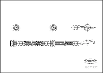 CORTECO 19032926 Fren Hortumu 6T47647 PHD675
