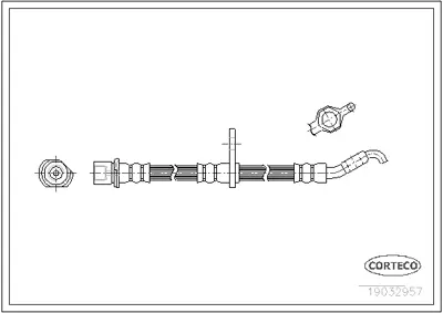 CORTECO 19032957 Fren Hortumu 476E865E12 LH6354 PHD432