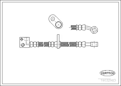 CORTECO 19032983 Fren Hortumu 24526804953 LH6491 PHD594