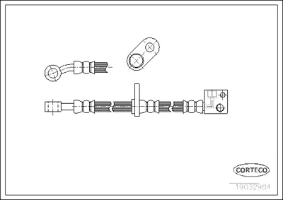 CORTECO 19032984 Fren Hortumu 24526804963 LH6491 LH6682 PHD583