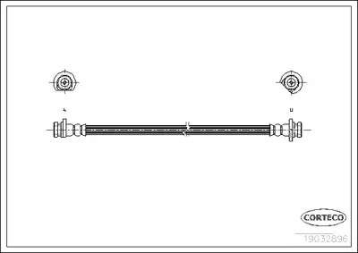 CORTECO 19032986 Fren Hortumu 1987476583 24529702723 31145250003 LH6491 LH6493 PHA504