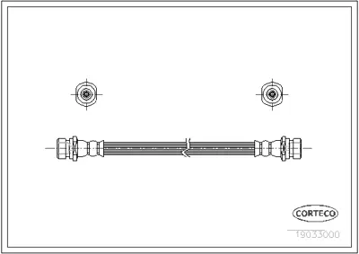 CORTECO 19033000 Fren Hortumu 185E469E01 1987476502 6T47275 LH0377 PHA308