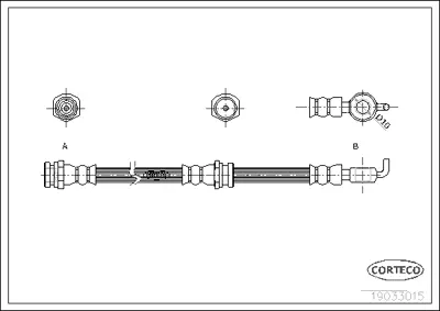 CORTECO 19033015 Fren Hortumu 440019033015