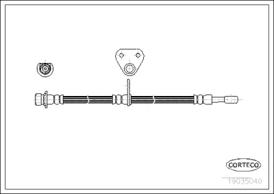 CORTECO 19035040 Fren Hortumu 