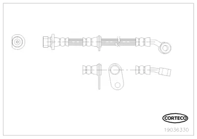 CORTECO 19036330 Fren Hortumu 1987481512