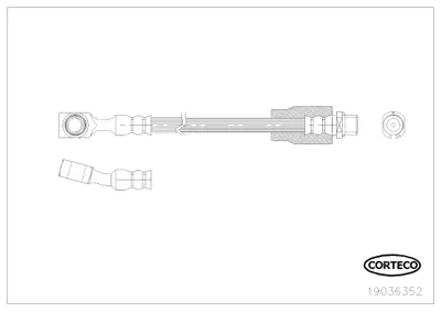 CORTECO 19036352 Fren Hortumu 