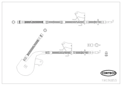 CORTECO 19036855 Fren Hortumu 1987481427 6600063 FHY2722 PHD1133