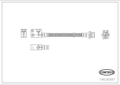CORTECO 19036987 Fren Hortumu 1987481622 24527802543