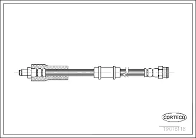 CORTECO 19018118 Fren Hortumu 1987476548 24511203623 6T46604 FHY2128 LH3631 PHB190