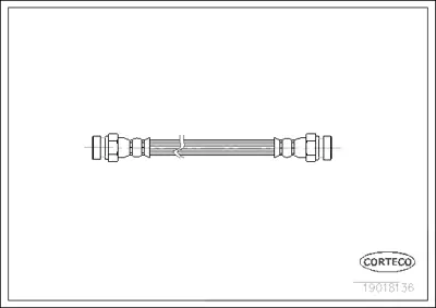 CORTECO 19018136 Fren Hortumu 1987476954 255605E1 6T46232 6T47098 FHY2028 FHY2337 LH0319 LH2791 LH2803 PHA273