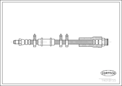 CORTECO 19018155 Fren Hortumu 12249 1987476463 24511204353 435404E2 6T46370 70912249 FHY2139 LH3244 PHB292