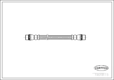 CORTECO 19018173 Fren Hortumu 16145250002 1987476712 240642E0 24522902553 6T46009 FHY2158 LH3285 PHA224