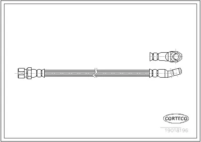 CORTECO 19018196 Fren Hortumu 6T46934 LH3608 PHD108 T23096