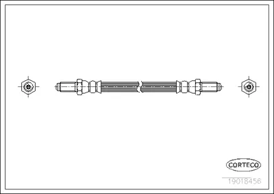 CORTECO 19018456 Fren Hortumu 6T46858 LH2222 PHC101